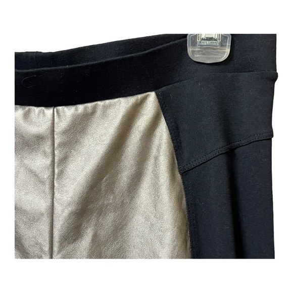 GUESS by Marciano black knit with metallic front panel legging grunge layer fall - Picture 2 of 10